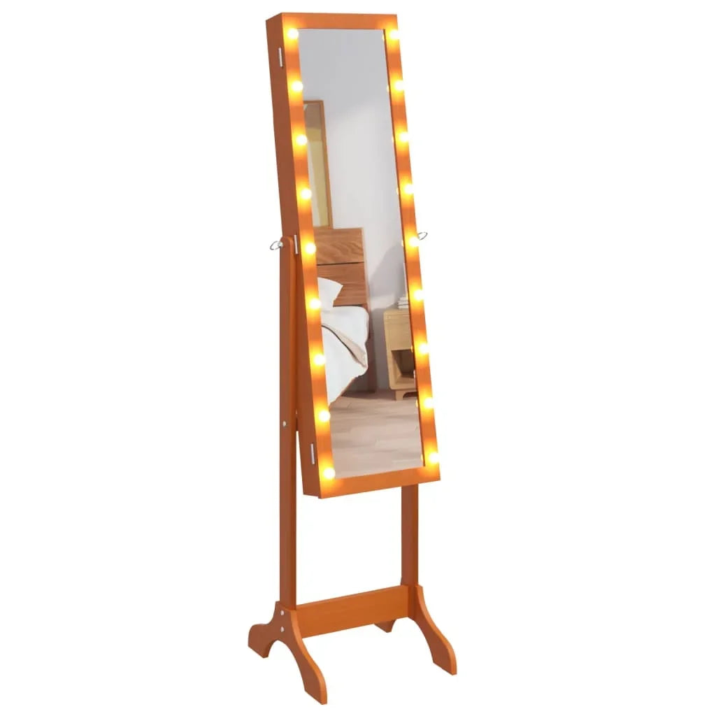 White floor mirror with LED 34x37x146 cm, home decoration wall Deco living room decoration - vue 6 sur 7