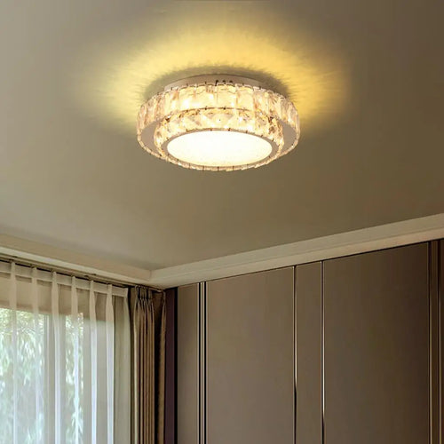 plafonnier led en cristal nordique moderne pour intérieur