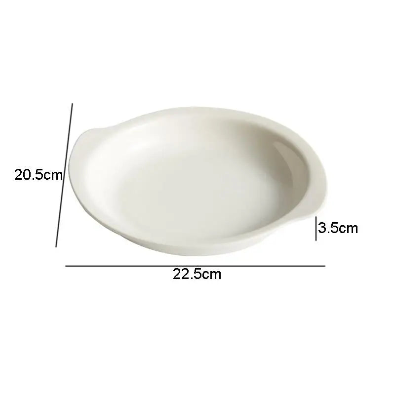 Assiettes ceramique forme irreguliere style moderne cuisine