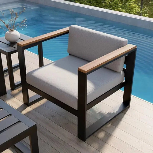 canapés de jardin en aluminium étanche mobilier extérieur combiné