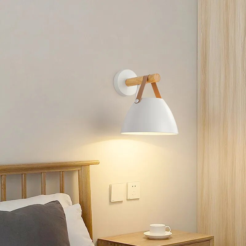 Applique murale en bois Led de style Nordique - vue 3 sur 8