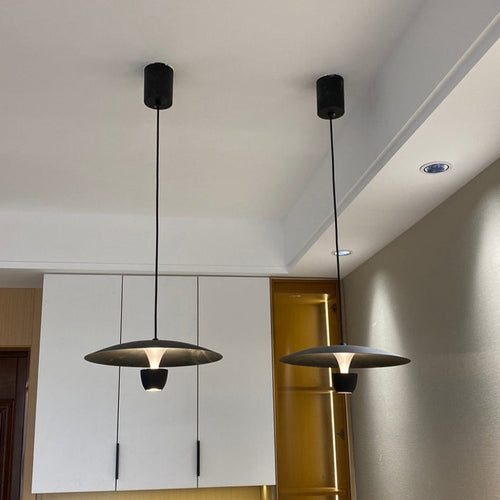 Suspension design LED avec abat-jour arrondie nordic Fuji - vue 5 sur 8