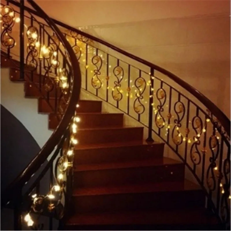 guirlande lumineuse led en forme de boule pour extérieur et décoration festive - vue 5 sur 9