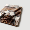 plaid laine cachemire motif ecossais style campagnard hiver