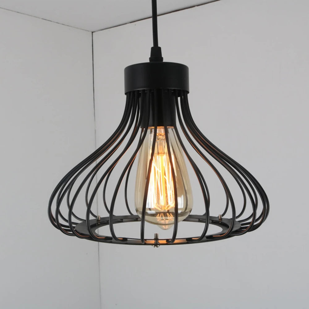 suspension vintage industrielle en métal design créatif pour intérieur - vue 4 sur 7