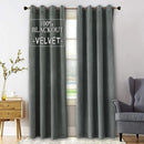 Rideau velours occultant phonique sur mesure pour chambre