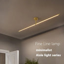 lustre moderne led pour allée murale miroir ligne décoration maison