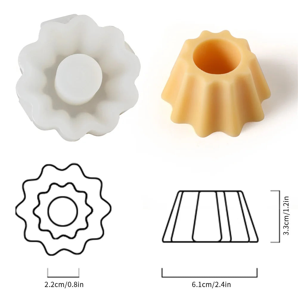 moule à bougie en silicone pour créations artisanales parfumées - vue 11 sur 16