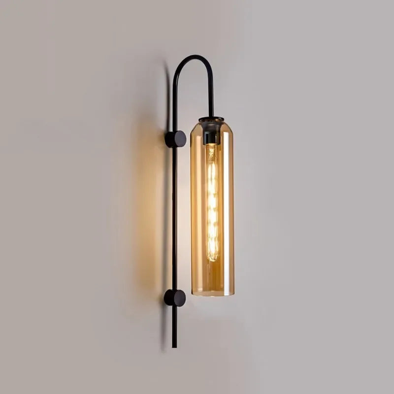 Applique murale led verre luxe intérieur chambre salon maison