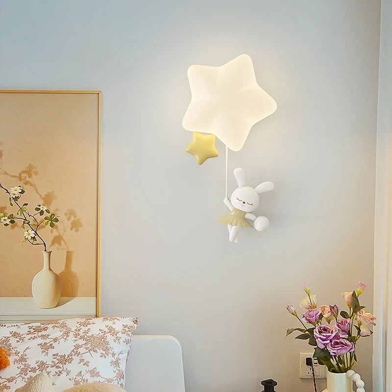 applique murale étoile animale romantique pour enfants - vue 2 sur 13
