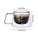 Tasse expresso verre double paroi 200 ml anse
