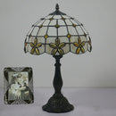 lampe de chevet en verre teinté style méditerranéen décoratif