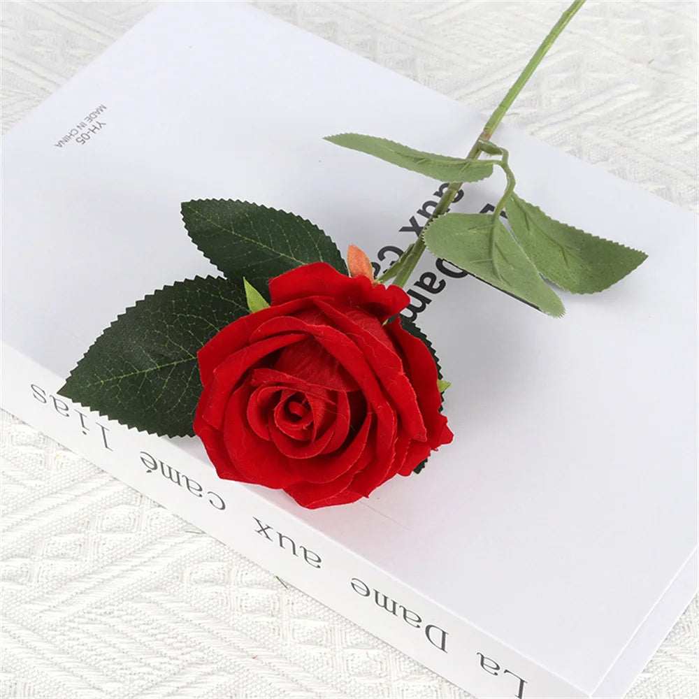 bouquet de roses artificielles pour mariage Noël ou Saint-Valentin - vue 7 sur 14
