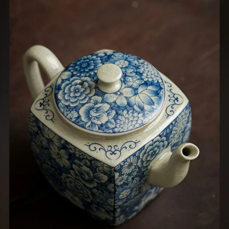 Bouilloire ceramique chinoise motifs traditionnels service the - vue 5 sur 7