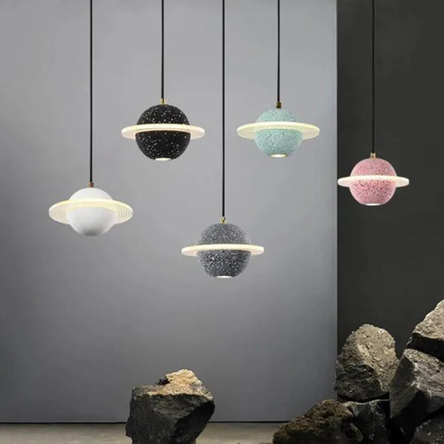 Planète marbre suspension salon chambre allée couloir chambre d'enfants décor lustre lampe Restaurant hôtel suspension