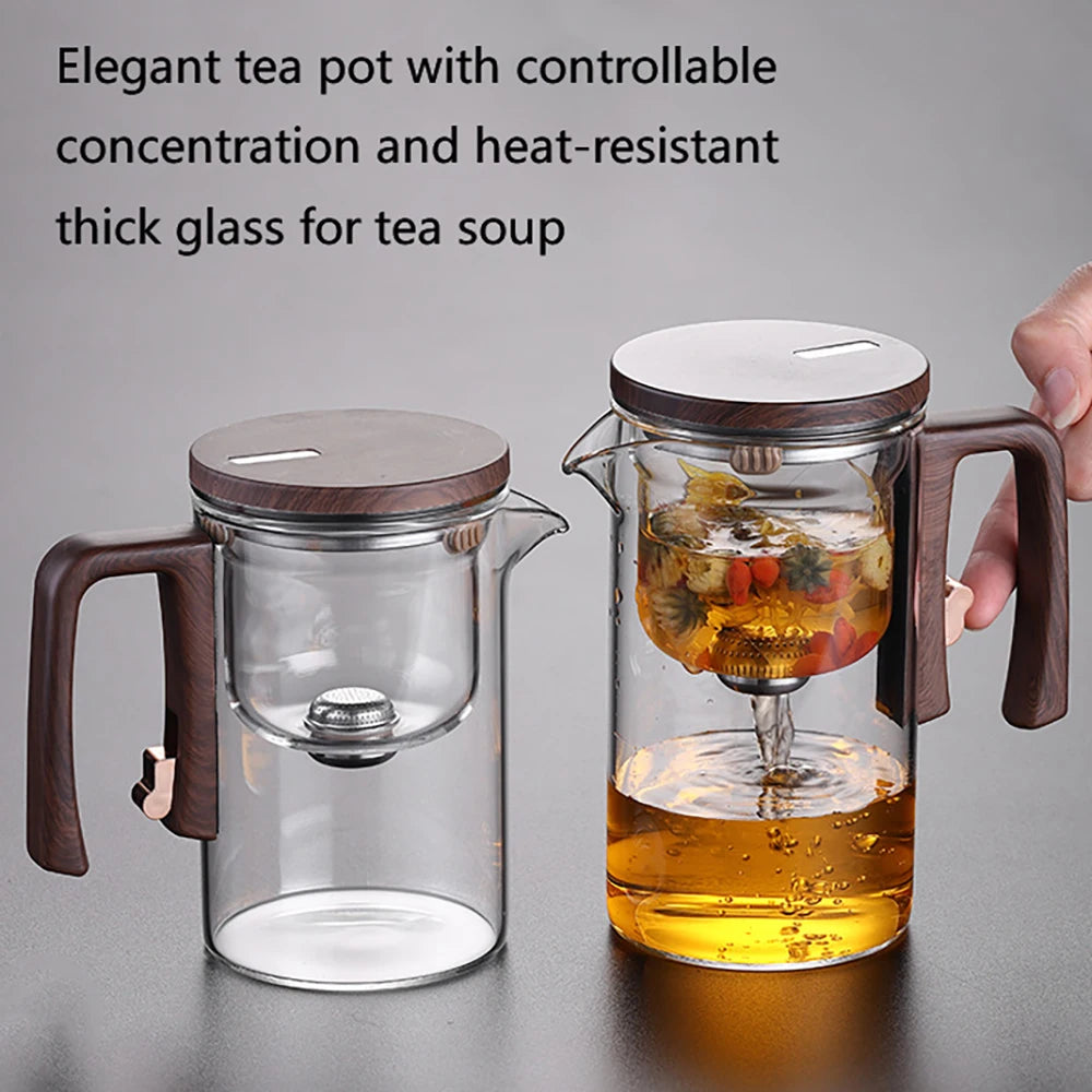 Theiere cafetiere verre chauffant infuseur filtre separateur