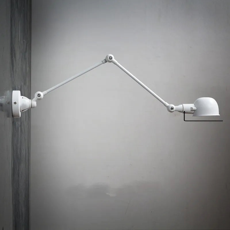 applique murale rétractable bras oscillant avec interrupteur loft - vue 5 sur 16