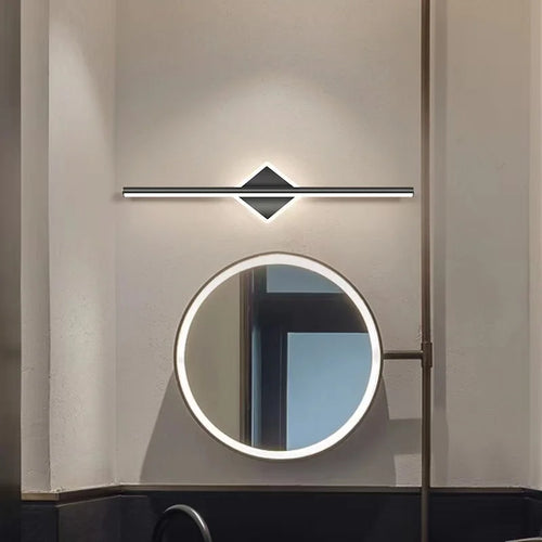 Applique murale LED suspendue au design doré - vue 5 sur 6