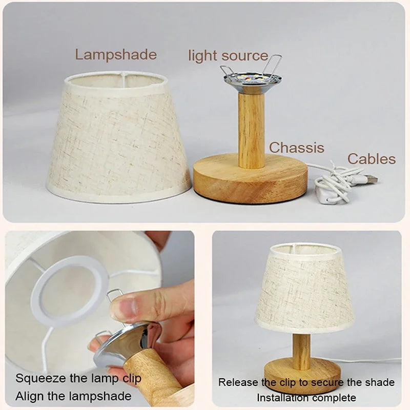 lampe à poser rétro japonaise pour décoration intérieure élégante - vue 7 sur 8