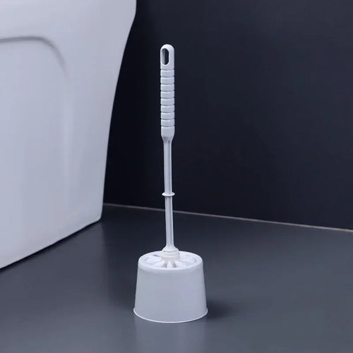 brosse de toilette avec support et poils souples pour nettoyage rapide - vue 9 sur 8