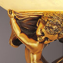 applique murale ange européen en marbre doré pour escalier