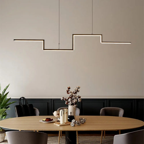 Adjustable modern minimalist LED pendant lights for interior decor - vue 5 sur 9