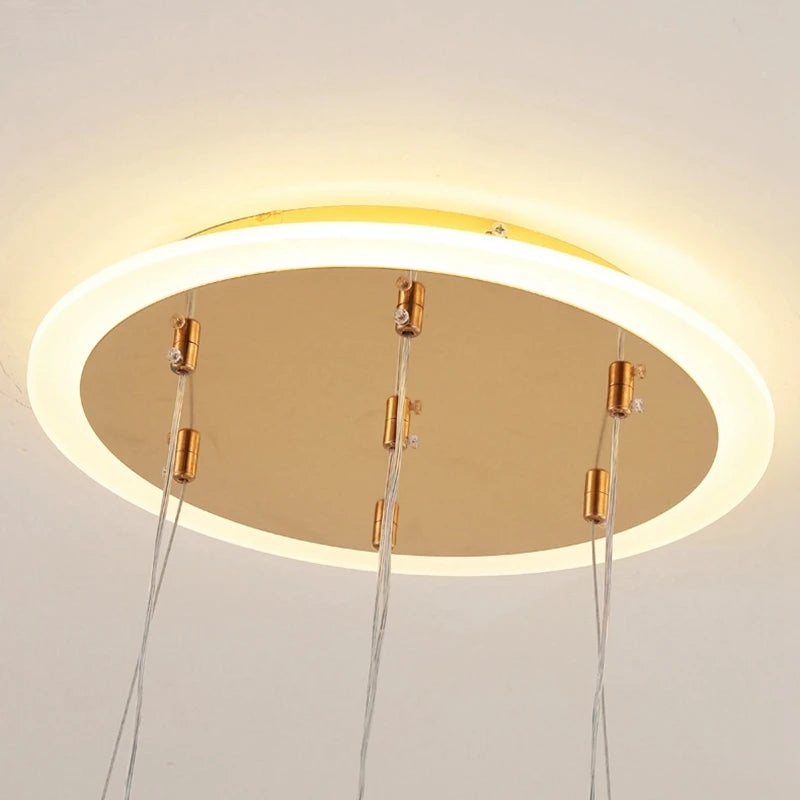 suspension moderne lumineuse pour restaurant bar ou appartement - vue 7 sur 10