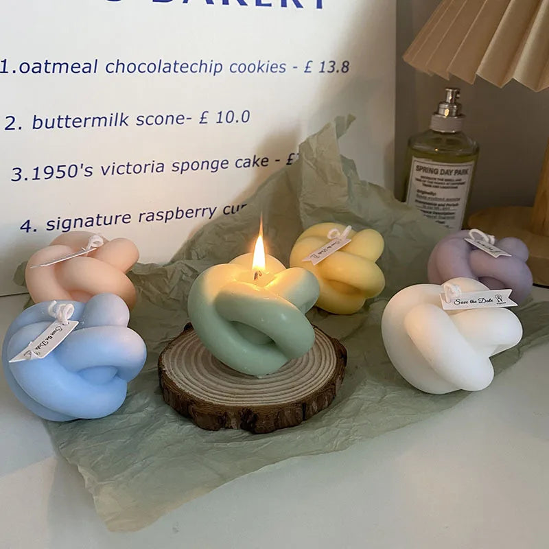 bougie d'aromathérapie géométrique pour décoration et cadeaux - vue 3 sur 12