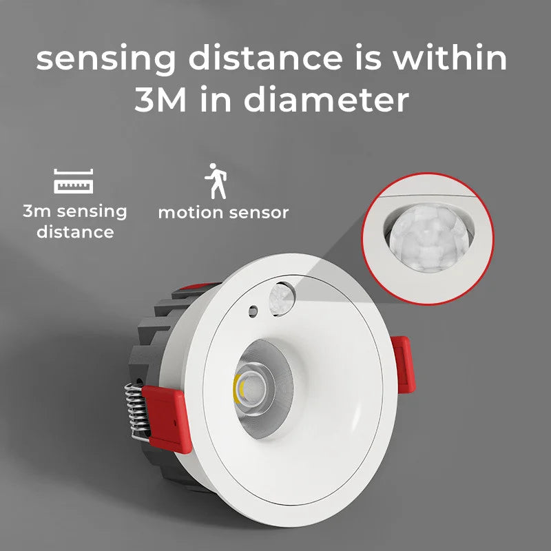 Recessed spotlight with infrared motion sensor practical lighting - vue 2 sur 10