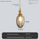 lustre vintage edison avec ombre en verre cristal pour bar loft