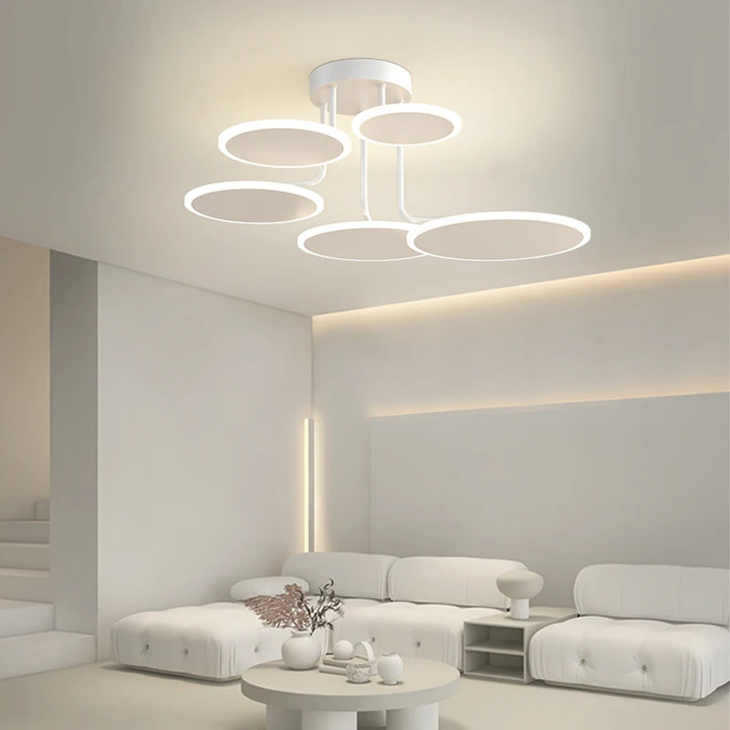 lustre en acrylique design pour intérieur moderne élégant et lumineux - vue 4 sur 14
