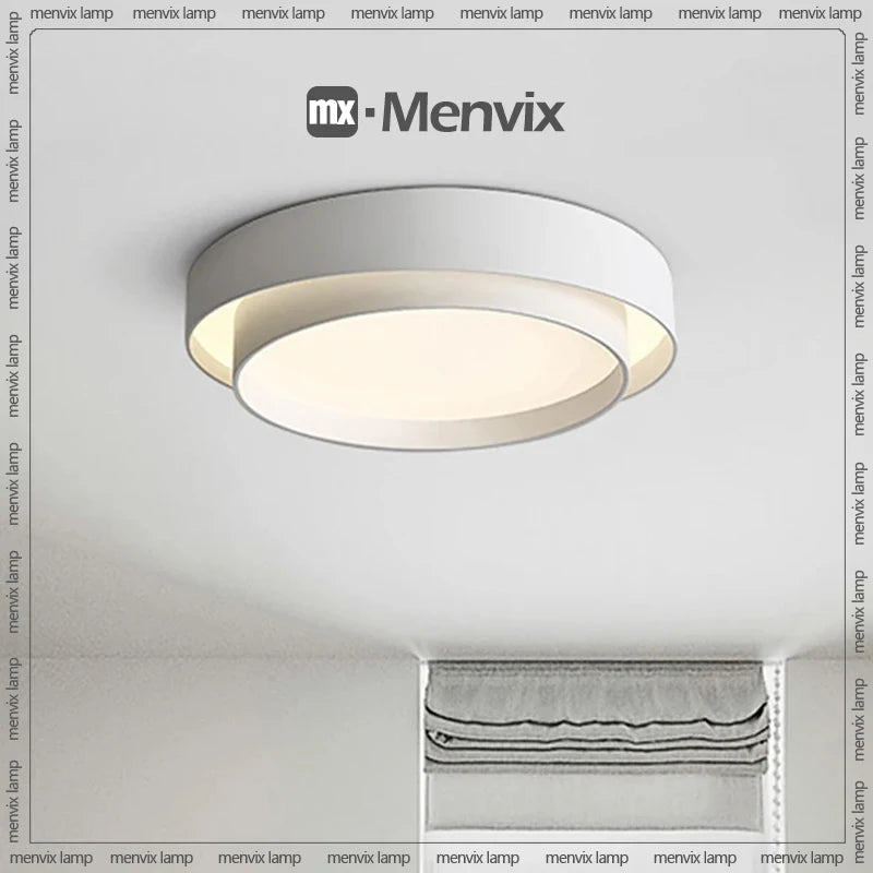 menvix moderne led à intensité variable rond carré luminaires intérieur - vue 3 sur 14
