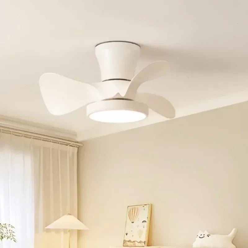 ventilateur de plafond moderne silencieux avec lumière led et télécommande - vue 3 sur 9