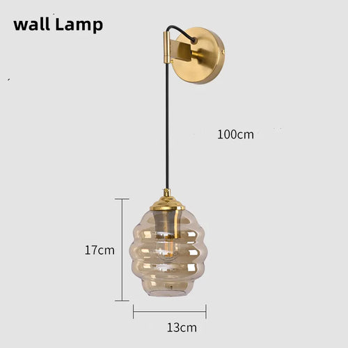 suspension moderne en verre teinté pour décoration intérieure - vue 17 sur 24