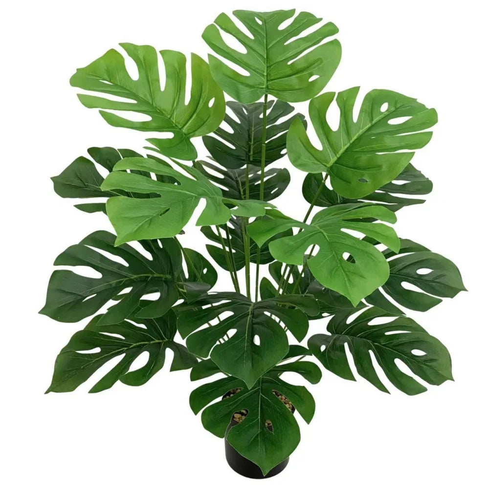 plantes artificielles grandes feuilles décoratives pour intérieur et bureau - vue 15 sur 24