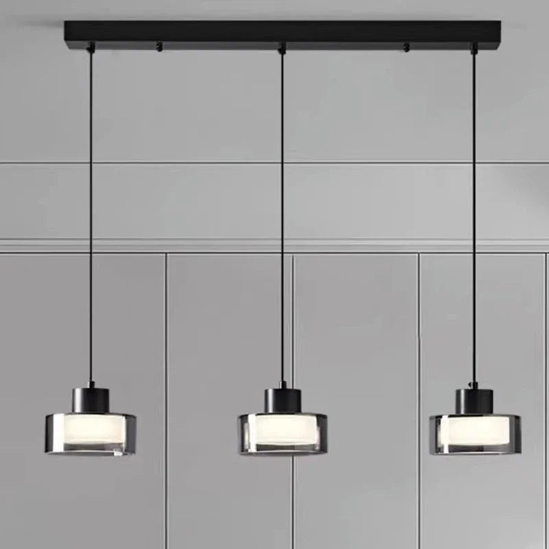 lustre led décoratif suspension éclairage intérieur moderne - vue 3 sur 10