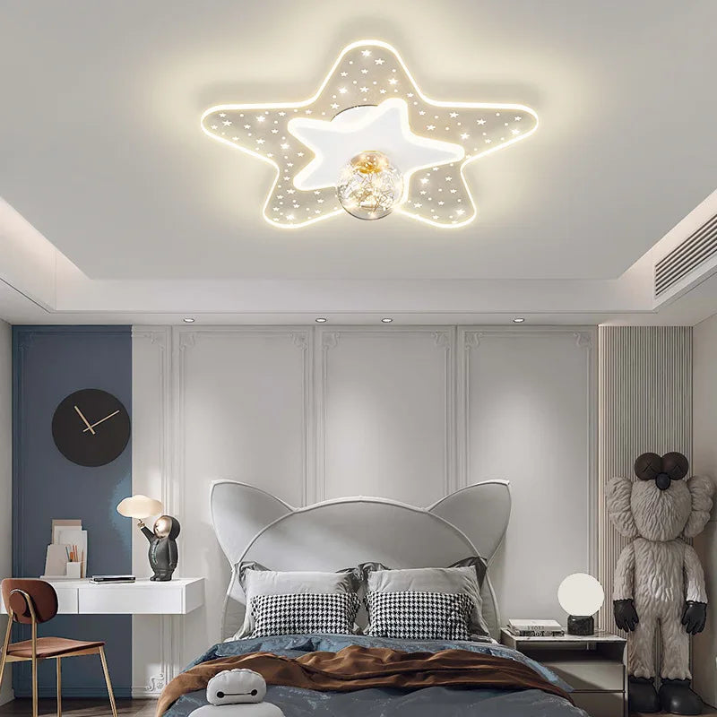 plafonnier ciel étoilé moderne pour chambre d'enfant - vue 5 sur 14