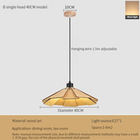 plafonnier en bois rétractable pour décoration intérieure lumineuse