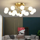 lustre en verre cristal design moderne pour décoration intérieure