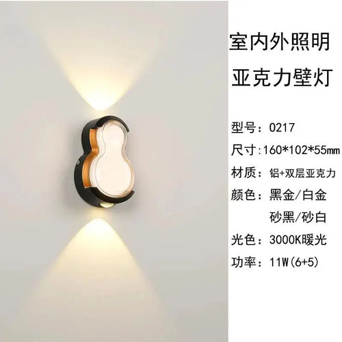 applique murale extérieure moderne étanche à led pour tous espaces - vue 12 sur 12