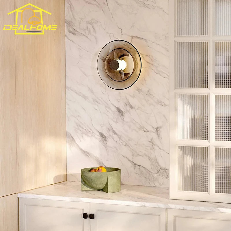 applique murale minimaliste en verre art led design intérieur - vue 4 sur 11