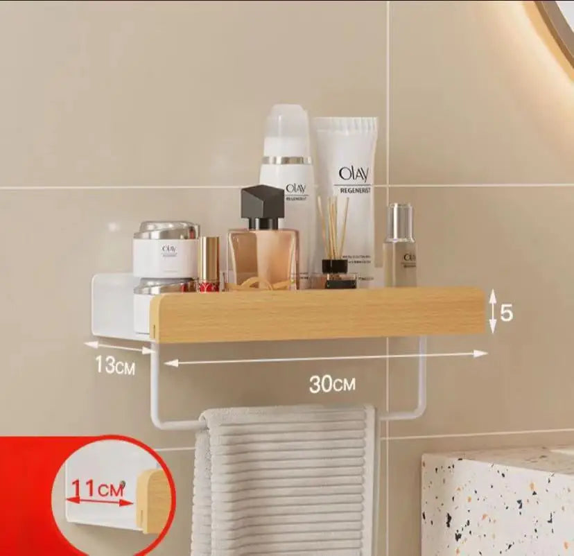 étagère en hêtre étanche pour rangement cuisine et salle de bain - vue 16 sur 20