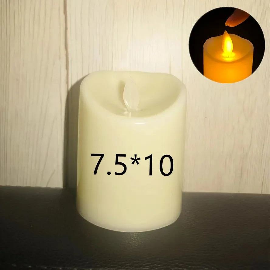 lampe à bougie électrique sans flamme pour décorations de mariage et fêtes - vue 9 sur 14