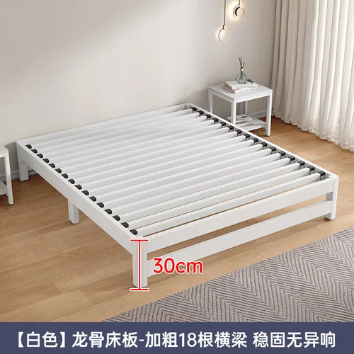 Single tatami bed frame, modern and simple home master bedroom, 1.8-meter double iron bed