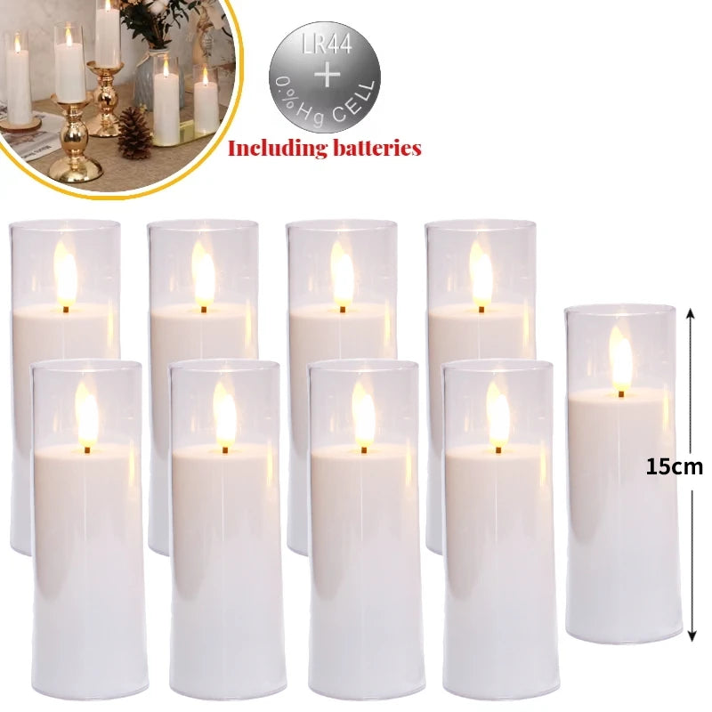 lot de 6 à 60 bougies led sans flamme pour décorations de fête - vue 13 sur 12