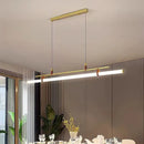 Vintage LED chandelier long lamp for dining room, office or kitchen island