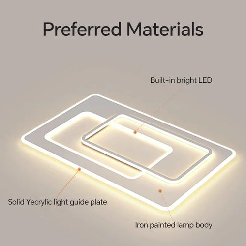 plafonnier led moderne pour décoration intérieure élégante et lumineuse - vue 6 sur 11