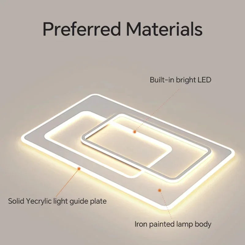 plafonnier led moderne pour décoration intérieure élégante et lumineuse - vue 6 sur 11