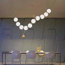 lustre nordique led acrylique pour décoration de maison