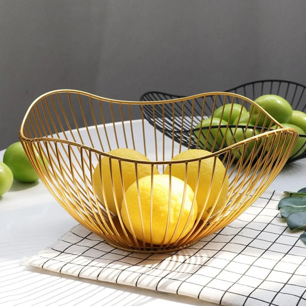 corbeille en métal pour fruits pain légumes et collations - vue 3 sur 14